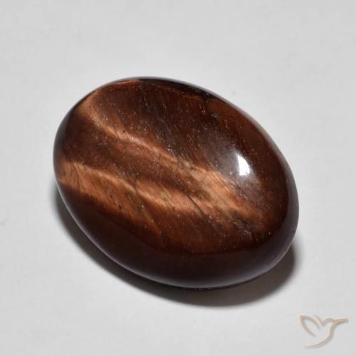 Œil de tigre Brun pain d'épices naturelle ovale, 9.94 ct, Opaque