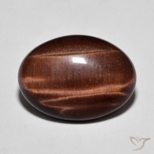 9.58ct Naturel Brun pain d'épices Œil de tigre, ovale, Opaque