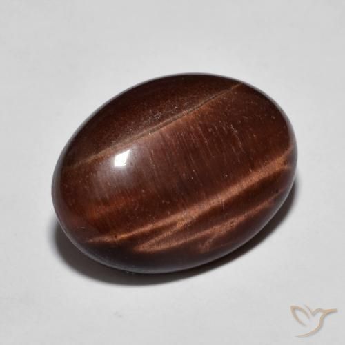 Œil de tigre Brun pain d'épices naturelle ovale, 9.58 ct, Opaque