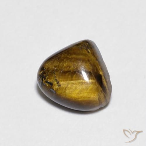 Œil de tigre Brun doré naturelle En forme de poire, 0.84 ct, Opaque