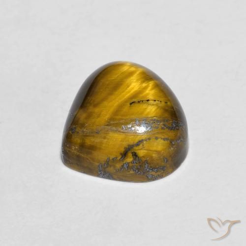 Œil de tigre Marron chaud naturelle En forme de poire, 1.98 ct, Opaque