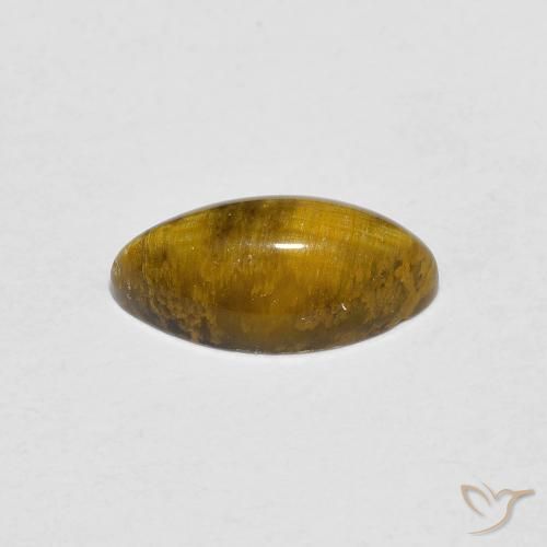 Oeil de Tigre Brun doré naturelle Marquise, 1.32 ct, Opaque