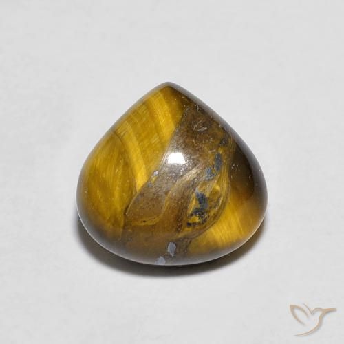 2.00ct Naturel Brun doré Oeil de Tigre, En forme de poire, Opaque