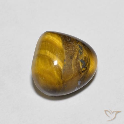 Œil de tigre Brun doré naturelle En forme de poire, 2.00 ct, Opaque