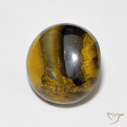 Œil de tigre Marron chaud naturelle Tour, 7.60 ct, Opaque