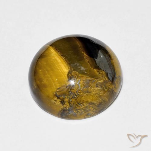 Œil de tigre Marron chaud naturelle Tour, 7.60 ct, Opaque