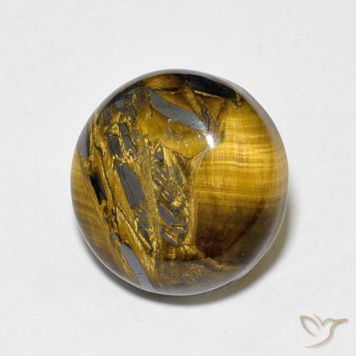 Œil de tigre Marron jaunâtre naturelle Tour, 7.30 ct, Opaque