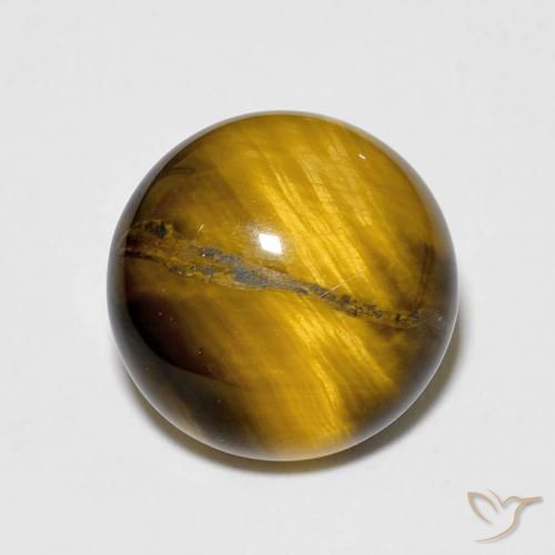 6.84ct Naturel Marron chaud Œil de tigre, Tour, Opaque