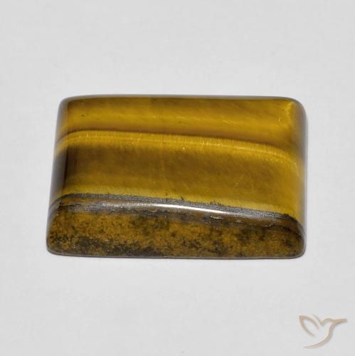 Œil de tigre Brun moyen naturelle Baquette, 11.70 ct, Opaque