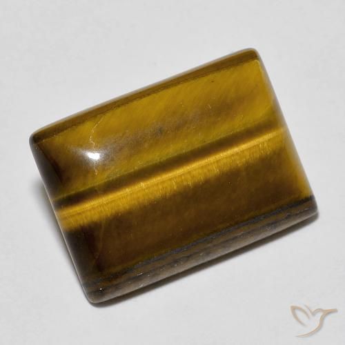 Œil de tigre Brun moyen naturelle Baquette, 11.75 ct, Opaque