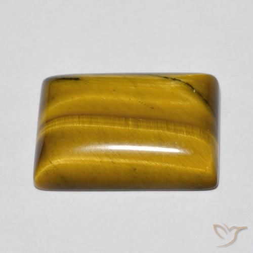 Œil de tigre Brun doré naturelle Baquette, 12.55 ct, Opaque