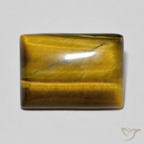 Œil de tigre Brun moyen naturelle Baquette, 11.93 ct, Opaque