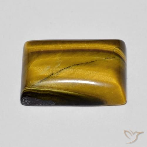 Œil de tigre Brun moyen naturelle Baquette, 11.93 ct, Opaque