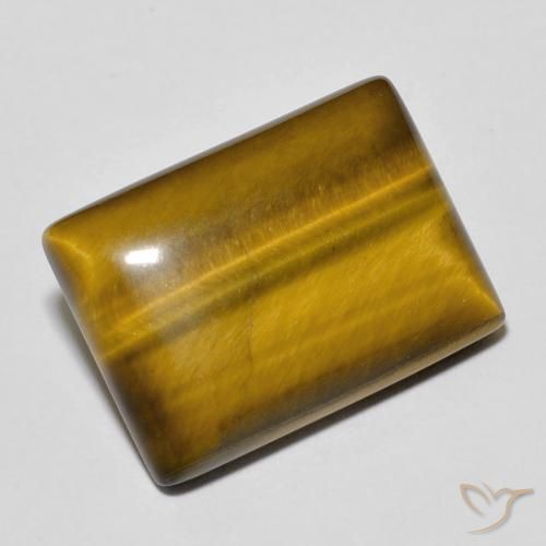 Œil de tigre Brun doré naturelle Baquette, 12.54 ct, Opaque