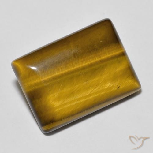 Œil de tigre Brun moyen naturelle Baquette, 12.85 ct, Opaque