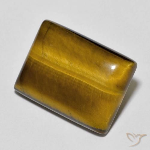 Œil de tigre Brun moyen naturelle Baquette, 13.15 ct, Opaque