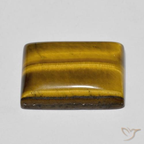 Œil de tigre Brun moyen naturelle Baquette, 13.15 ct, Opaque