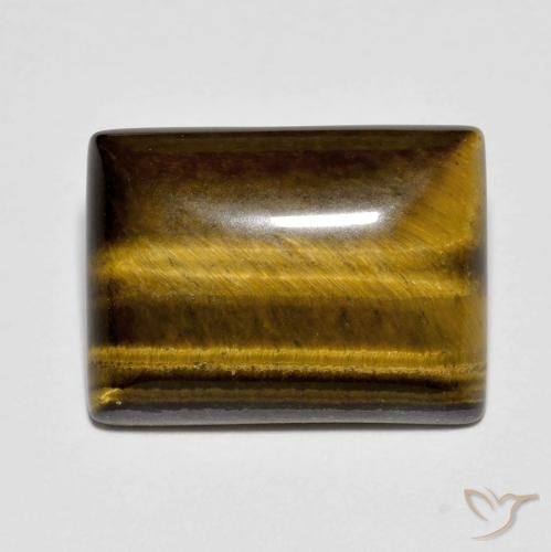 9.81ct Naturel Marron chaud Œil de tigre, Baquette, Opaque