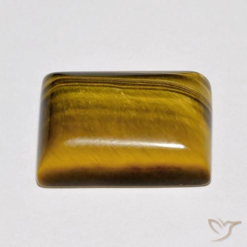 Œil de tigre Marron chaud naturelle Baquette, 10.19 ct, Opaque