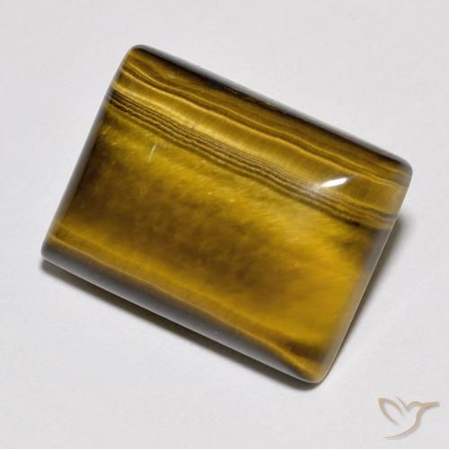 Œil de tigre Marron chaud naturelle Baquette, 11.47 ct, Opaque
