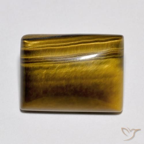 10.42ct Naturel Marron chaud Œil de tigre, Baquette, Opaque