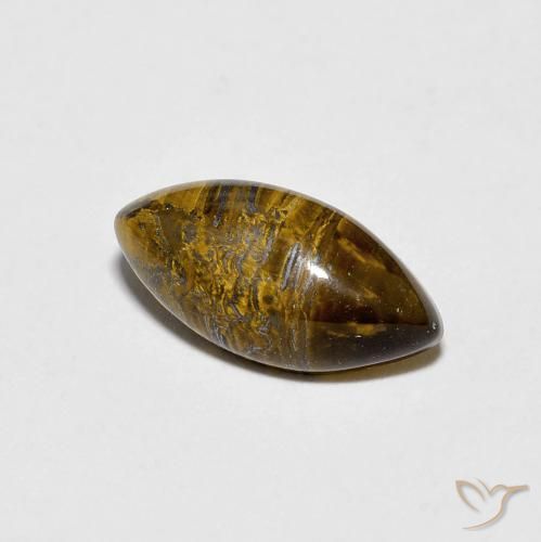 Œil de tigre Brun doré naturelle Marquise, 2.01 ct, Opaque
