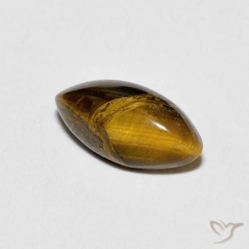 Œil de tigre Marron chaud naturelle Marquise, 1.29 ct, Opaque