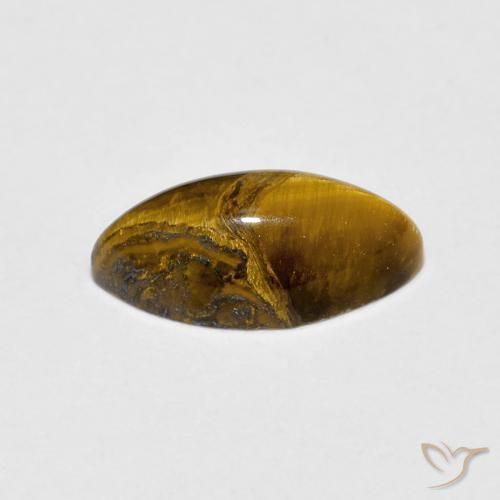 Œil de tigre Marron chaud naturelle Marquise, 1.29 ct, Opaque