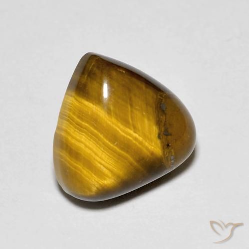 Oeil de Tigre Brun doré naturelle En forme de poire, 3.45 ct, Opaque
