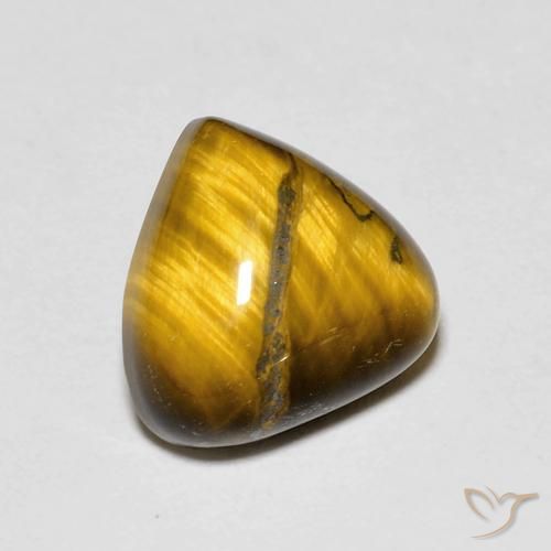 Œil de tigre Brun moyen naturelle En forme de poire, 3.48 ct, Opaque