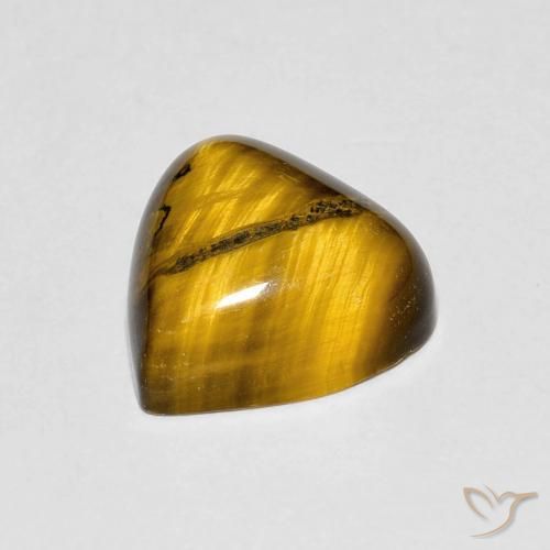 Œil de tigre Brun moyen naturelle En forme de poire, 3.48 ct, Opaque