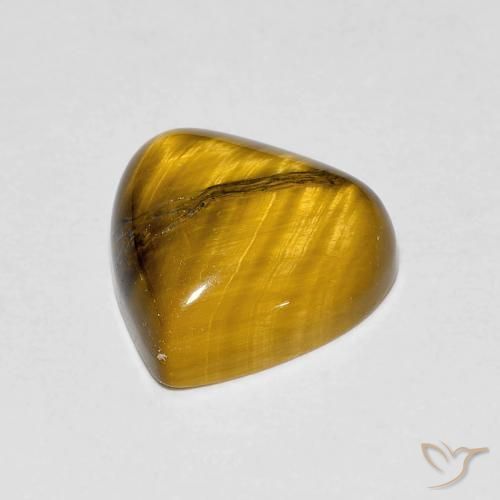 Oeil de Tigre Brun moyen naturelle En forme de poire, 3.48 ct, Opaque