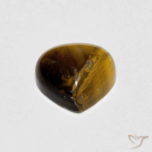 Œil de tigre Marron clair naturelle En forme de poire, 1.92 ct, Opaque