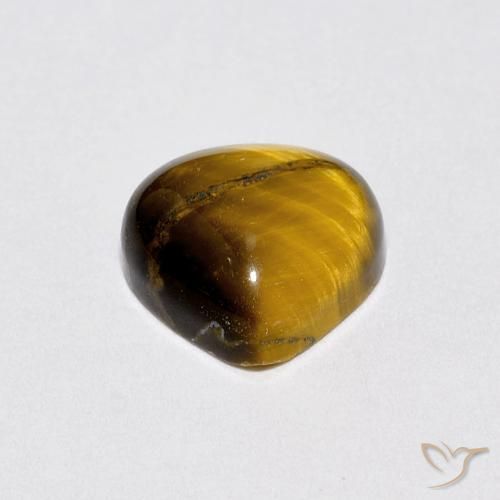 Œil de tigre Marron clair naturelle En forme de poire, 1.93 ct, Opaque