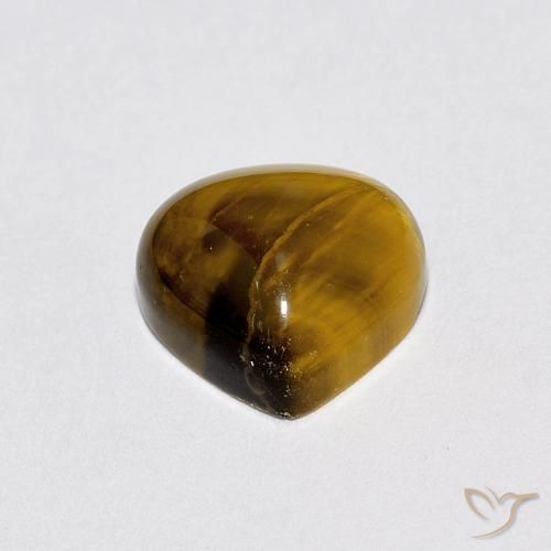Œil de tigre Marron jaunâtre naturelle En forme de poire, 1.92 ct, Opaque