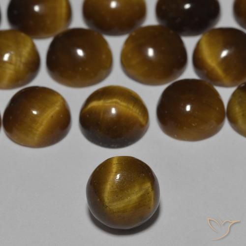 0.92ct Naturel Marron chaud Oeil de Tigre, Tour, Opaque