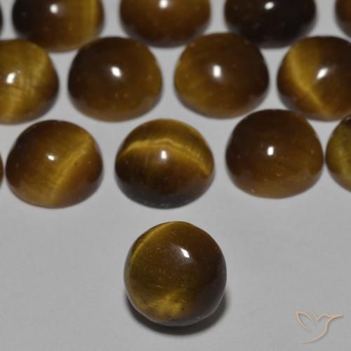 Œil de tigre Marron chaud naturelle Tour, 0.92 ct, Opaque