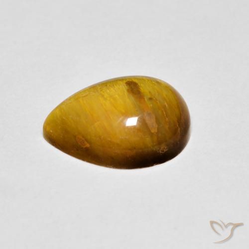 Œil de tigre Brun moyen naturelle En forme de poire, 1.99 ct, Opaque