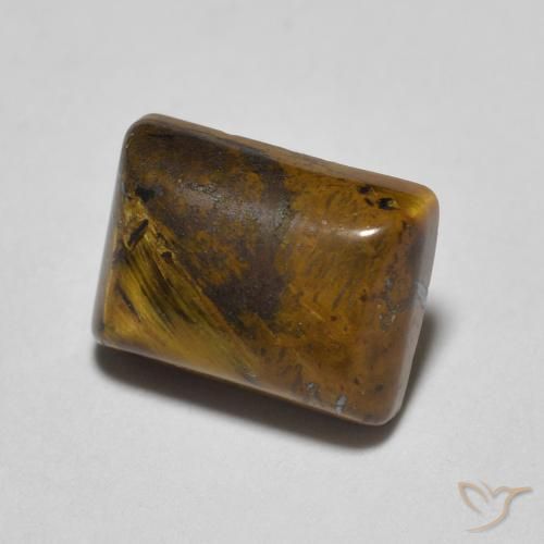 Œil de tigre Brun moyen naturelle Baquette, 1.76 ct, Opaque