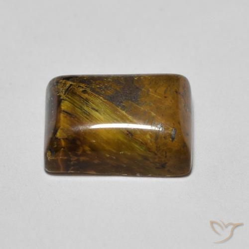 Œil de tigre Brun moyen naturelle Baquette, 1.76 ct, Opaque