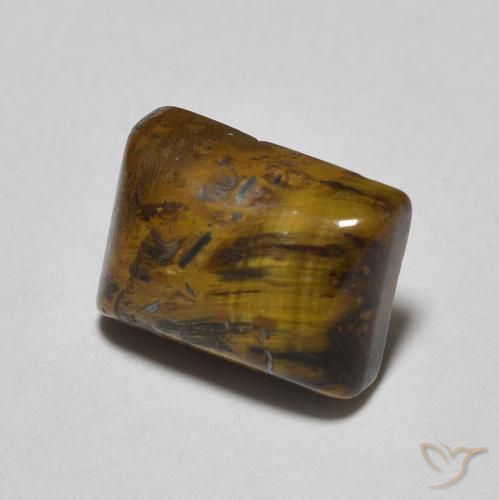 Œil de tigre Marron clair naturelle Baquette, 1.77 ct, Opaque