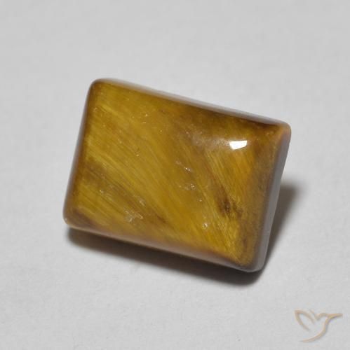 Œil de tigre Marron clair naturelle Baquette, 1.58 ct, Opaque