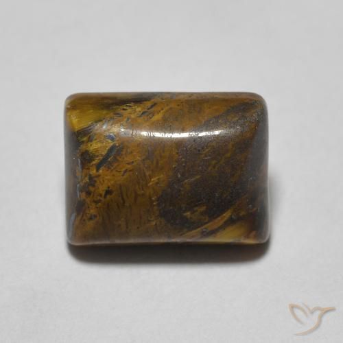 1.77ct Naturel Brun doré Œil de tigre, Baquette, Opaque