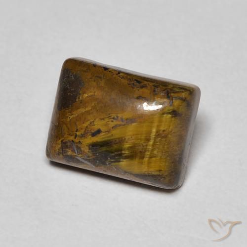Œil de tigre Brun moyen naturelle Baquette, 1.92 ct, Opaque