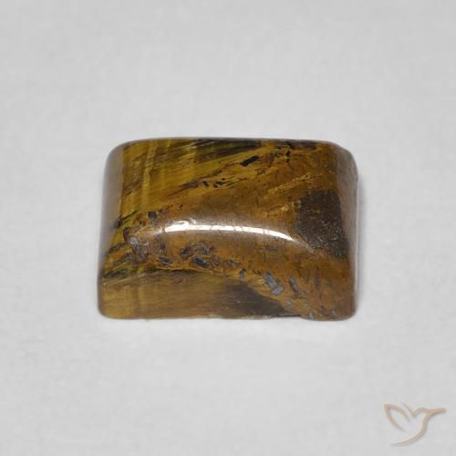 Œil de tigre Brun moyen naturelle Baquette, 1.92 ct, Opaque