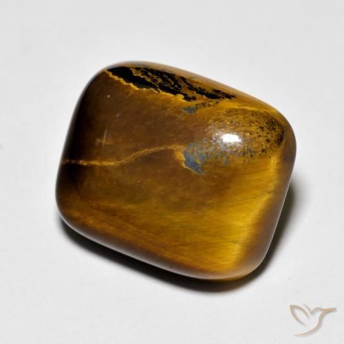8.75ct Naturel Marron jaunâtre Œil de tigre, Coussin, Opaque