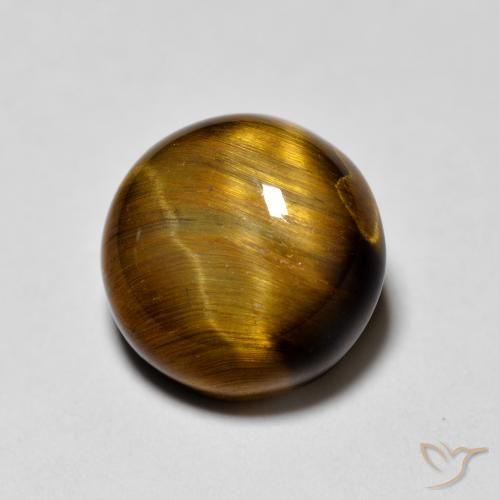 Œil de tigre Brun doré naturelle Tour, 2.01 ct, Opaque