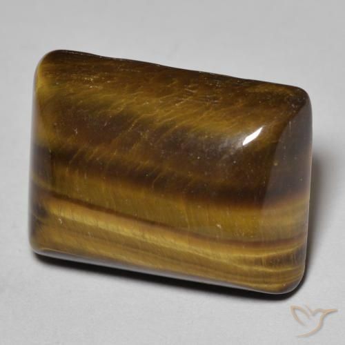 Œil de tigre Marron chaud naturelle Baquette, 18.85 ct, Opaque