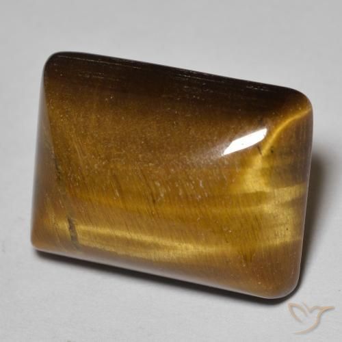 Œil de tigre Brun moyen naturelle Baquette, 19.66 ct, Opaque