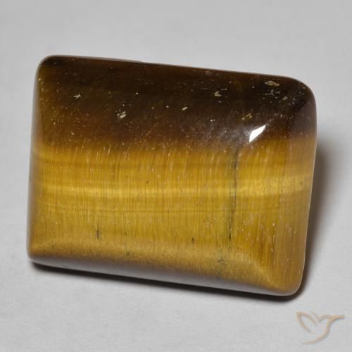 Œil de tigre Brun moyen naturelle Baquette, 18.42 ct, Opaque